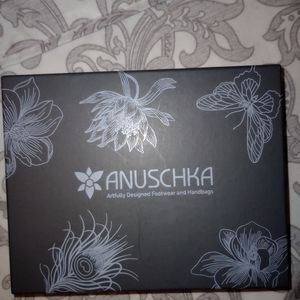 NWOT Anuschka olive green, floral design wallet.